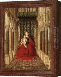 Central Canvas Paintings - Small Triptych [detail central panel] by Jan van Eyck